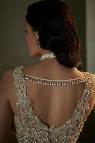 Sharara Set for Indian Wedding – Cream Noor by Nitika Gujral