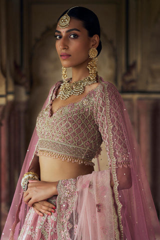 Lehenga set for Indian Wedding – Blush Pink Kashish by Nitika Gujral