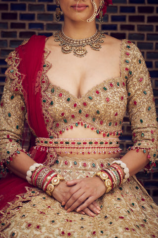 Lehenga set for Indian Wedding – Golden Kashish by Nitika Gujral