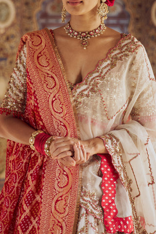 Lehenga set for Indian Wedding – Ivory Kashish by Nitika Gujral