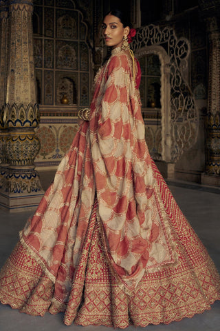 Lehenga set for Indian Wedding – Red Kashish by Nitika Gujral