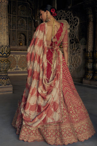 Lehenga set for Indian Wedding – Red Kashish by Nitika Gujral