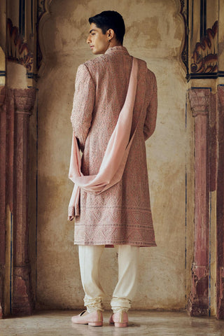 Sherwani Set for Indian Wedding – Pink Kashish by Nitika Gujral