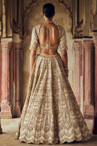 Lehenga set for Indian Wedding – Gold Kashish by Nitika Gujral