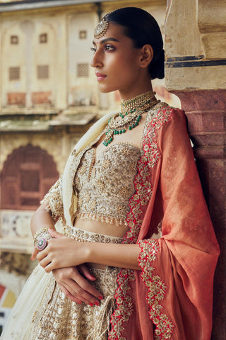 Lehenga set for Indian Wedding – Gold Kashish by Nitika Gujral