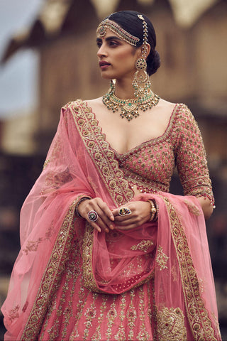 Lehenga set for Indian Wedding – Rose Pink Kashish by Nitika Gujral