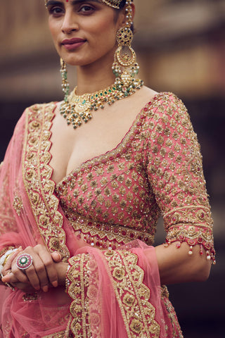 Lehenga set for Indian Wedding – Rose Pink Kashish by Nitika Gujral