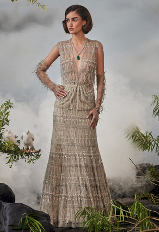 Ivory amour ariel lehenga set