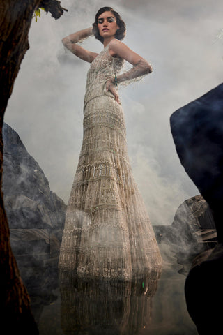 Ivory amour ariel lehenga set