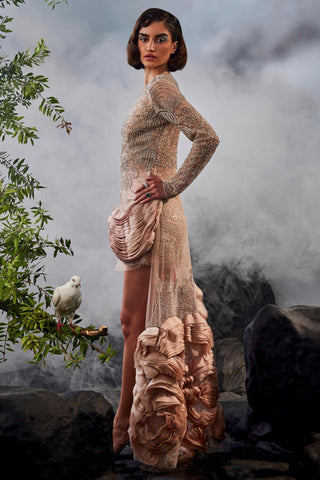 Peach amour starlight dress