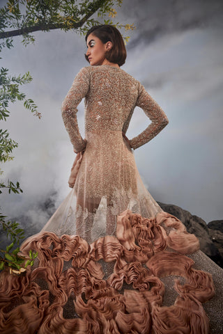 Peach amour starlight dress