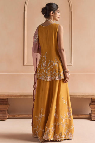 Sharara Set for Indian Wedding - Yellow Off The Record Sharara Set by Osaa by Adarsh at Mrs. G


