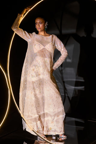 Multicolored twyla sheer poudre co-ord set