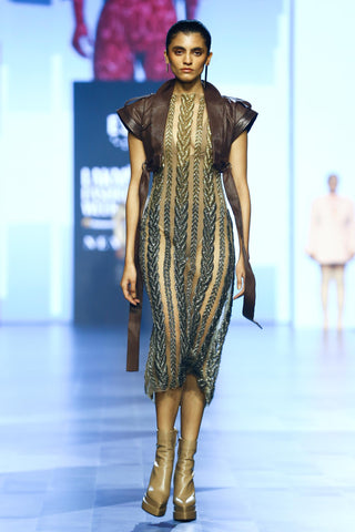 Dress Contemporary Wear - Yellow ombre knit by Essé