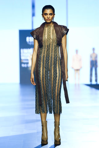 Dress Contemporary Wear - Yellow ombre knit by Essé