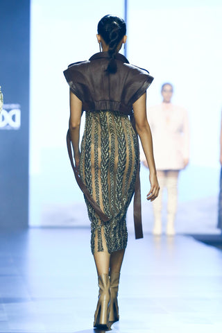 Dress Contemporary Wear - Yellow ombre knit by Essé