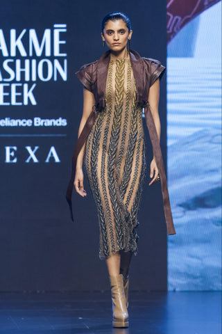 Dress Contemporary Wear - Yellow ombre knit by Essé