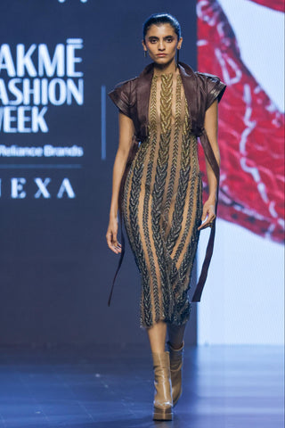 Dress Contemporary Wear - Yellow ombre knit by Essé