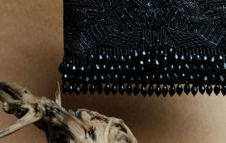 Black ornate radiance kasse bag