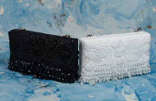 Black ornate radiance kasse bag