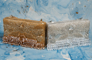 Gold ornate radiance kasse bag