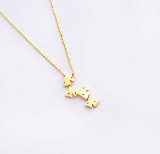 Necklace Contemporary Wear - Gold Ginkgo Pendant by Putstyle