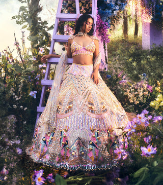Lehenga Set Indian Wedding - Ivory ophelia by Papa Don't Preach