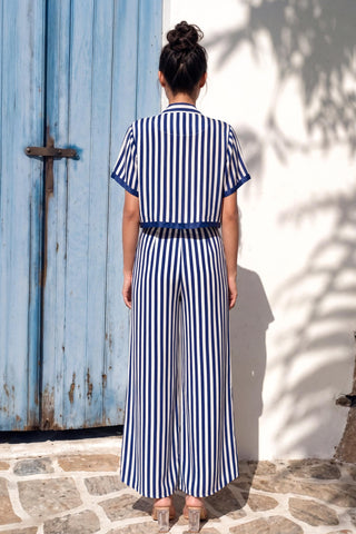 Blue co-ord set for Contemporary Wear - Ludo Playfield by Nautanky
