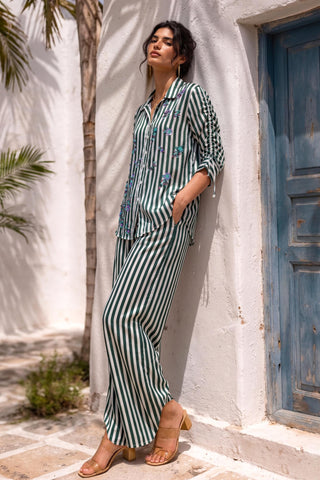 Printed co-ord set for Contemporary Wear - Playful Parrot Ludo by Nautanky