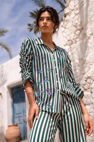 Printed co-ord set for Contemporary Wear - Playful Parrot Ludo by Nautanky