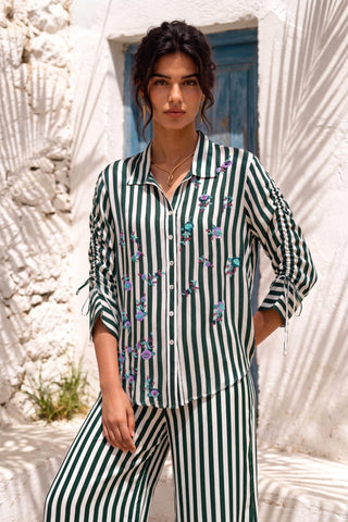 Printed co-ord set for Contemporary Wear - Playful Parrot Ludo by Nautanky