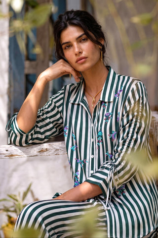 Printed co-ord set for Contemporary Wear - Playful Parrot Ludo by Nautanky