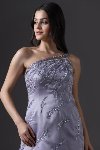 Sharara Set for Festive – Purple Crystal Embellished by Pooja Peshoria