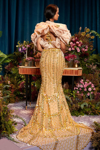 Lehenga Set Indian Wedding - Gold freya glamour by Papa Don't Preach
