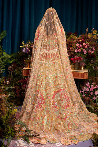 Lehenga Set Indian Wedding - Red rose love story by Papa Don't Preach