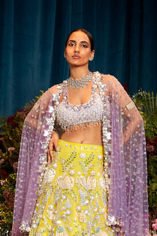 Lehenga Set Indian Wedding - Green ombre by Papa Don't Preach