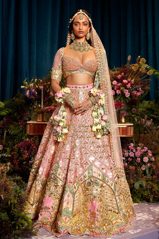 Lehenga Set Indian Wedding - Pink royal carriage by Papa Don't Preach