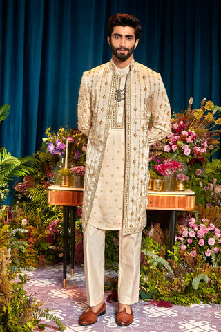Sherwani Set Indian Wedding - Ivory gabriel by Papa Don't Preach