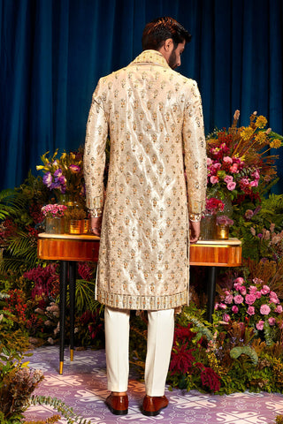 Sherwani Set Indian Wedding - Ivory adrian by Papa Don't Preach