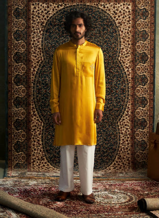 Marigold prarambh embroidered kurta with pant