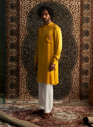 Marigold prarambh embroidered kurta with pant