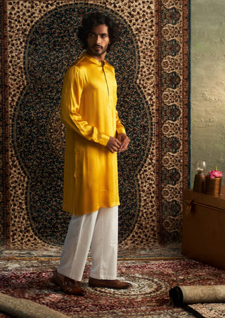 Marigold prarambh embroidered kurta with pant