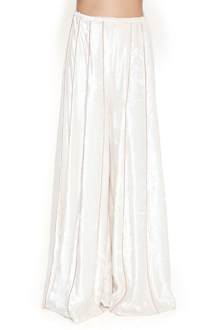 Offwhite velvet embroidered choli and sharara