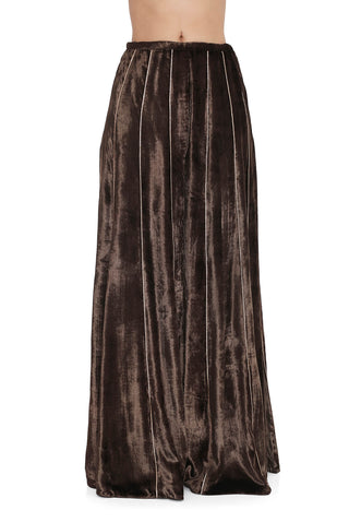 Brown embroidered choli with sharara