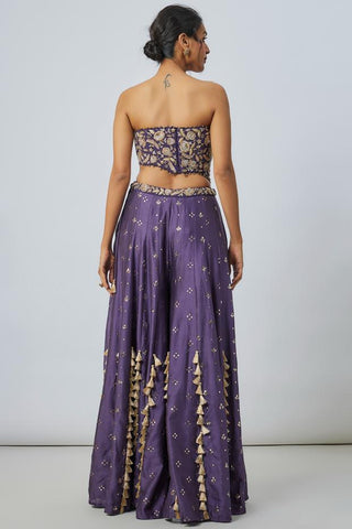 Purple choli sharara sets