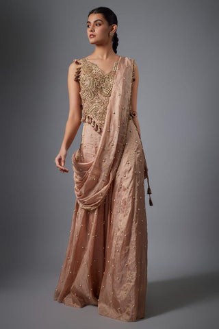 Pink choli sharara sets