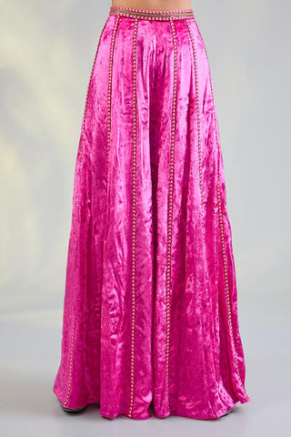 Hot pink choli sharara sets