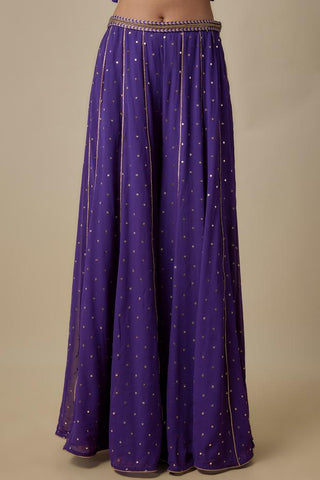Purple sharara set