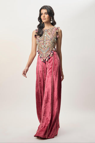 Sharara Set for Indian Wedding – Yasmin Red by Payal Singhal