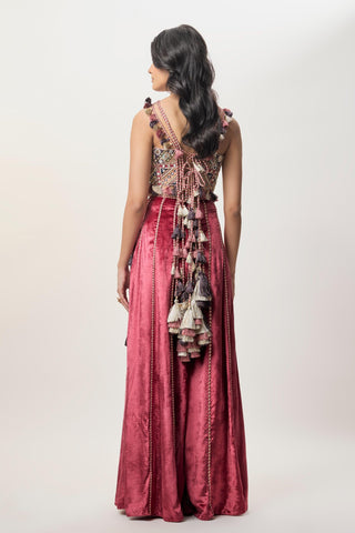 Sharara Set for Indian Wedding – Yasmin Red by Payal Singhal